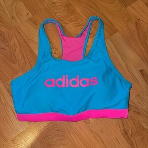 NWOT Adidas Turquoise and Pink Swim Top